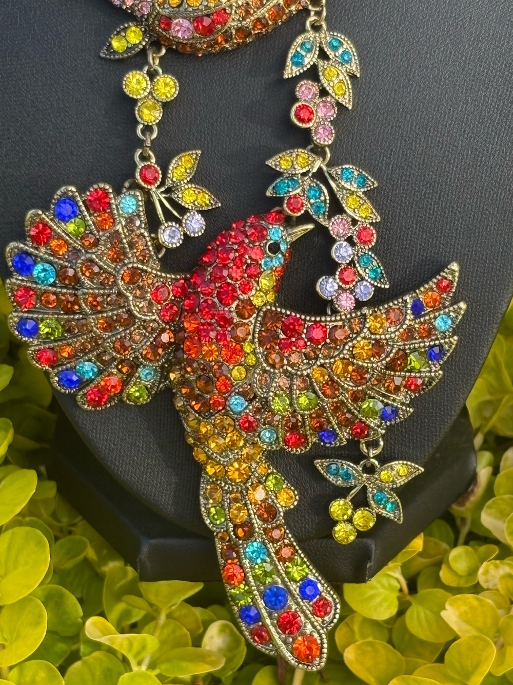 Heidi Daus Breathtaking "Mary's Returns" Bird Pendant & Earrings - Picture 3 of 11